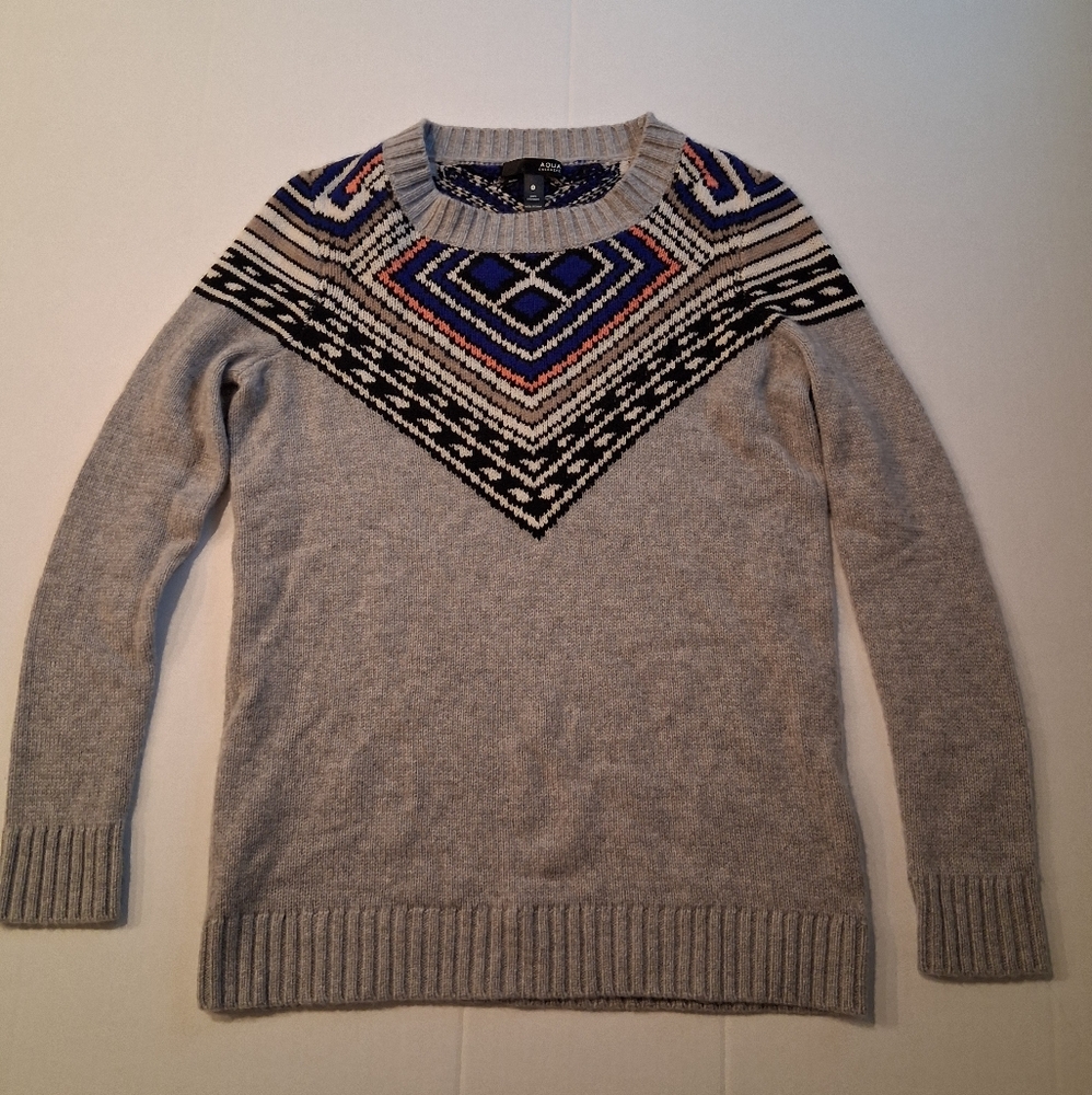 Aqua Cashmere Sweater Sz S